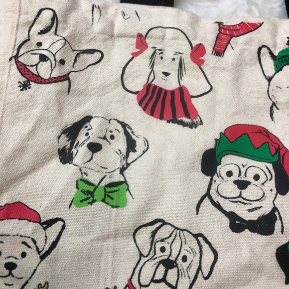 3/$25 Canvas dog Christmas bag - Picture 3 of 5